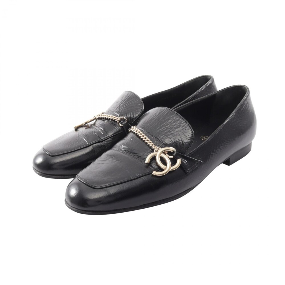 Chanel Coco Mark Chain Loafers Shoes #365385C73B